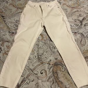 Size 6 Loft curvy skinny ankle jeggings, white